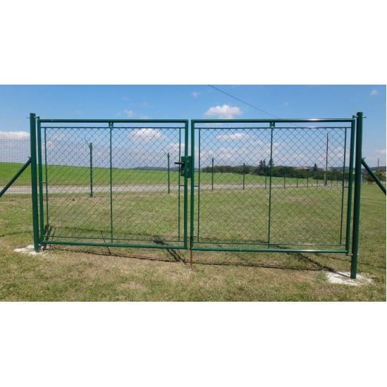 Brána 100x360 zelená